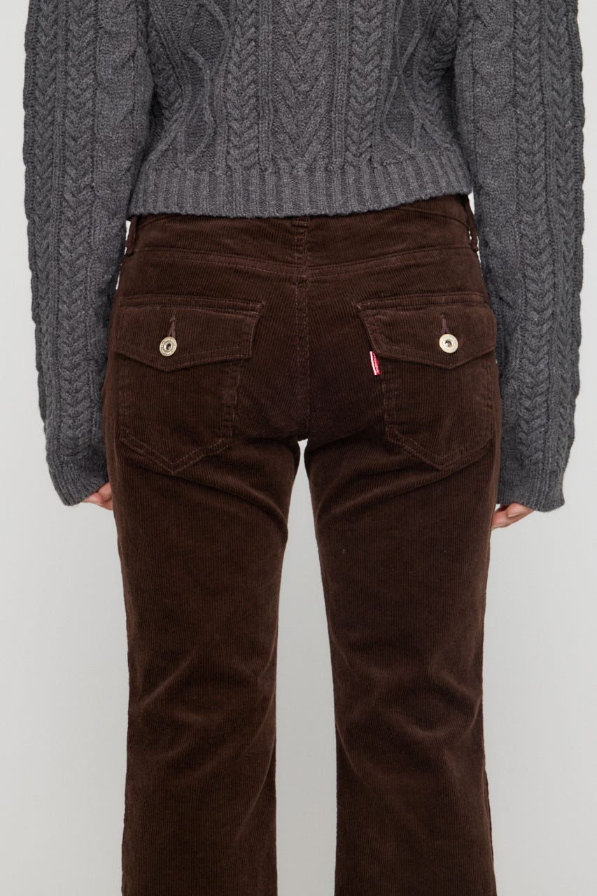 CORDUROY FLARE パンツ BRN 22inch