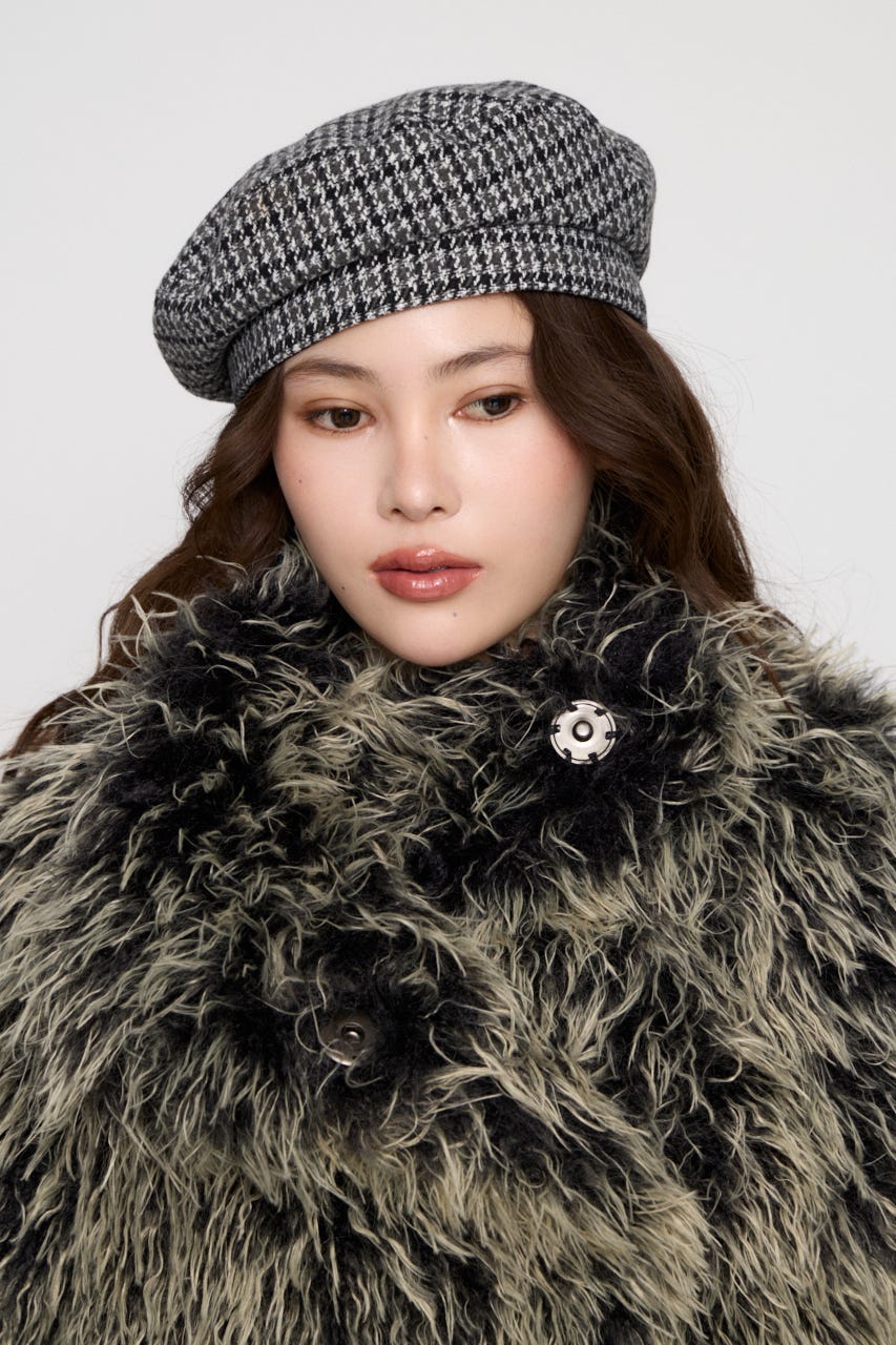FRIZZY FAUX FUR ジャケット BLK FREE
