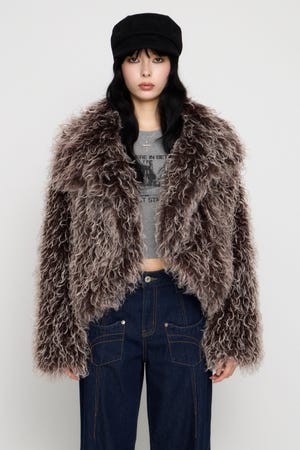 FRIZZY FAUX FUR ジャケット