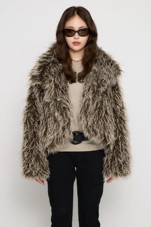 FRIZZY FAUX FUR ジャケット