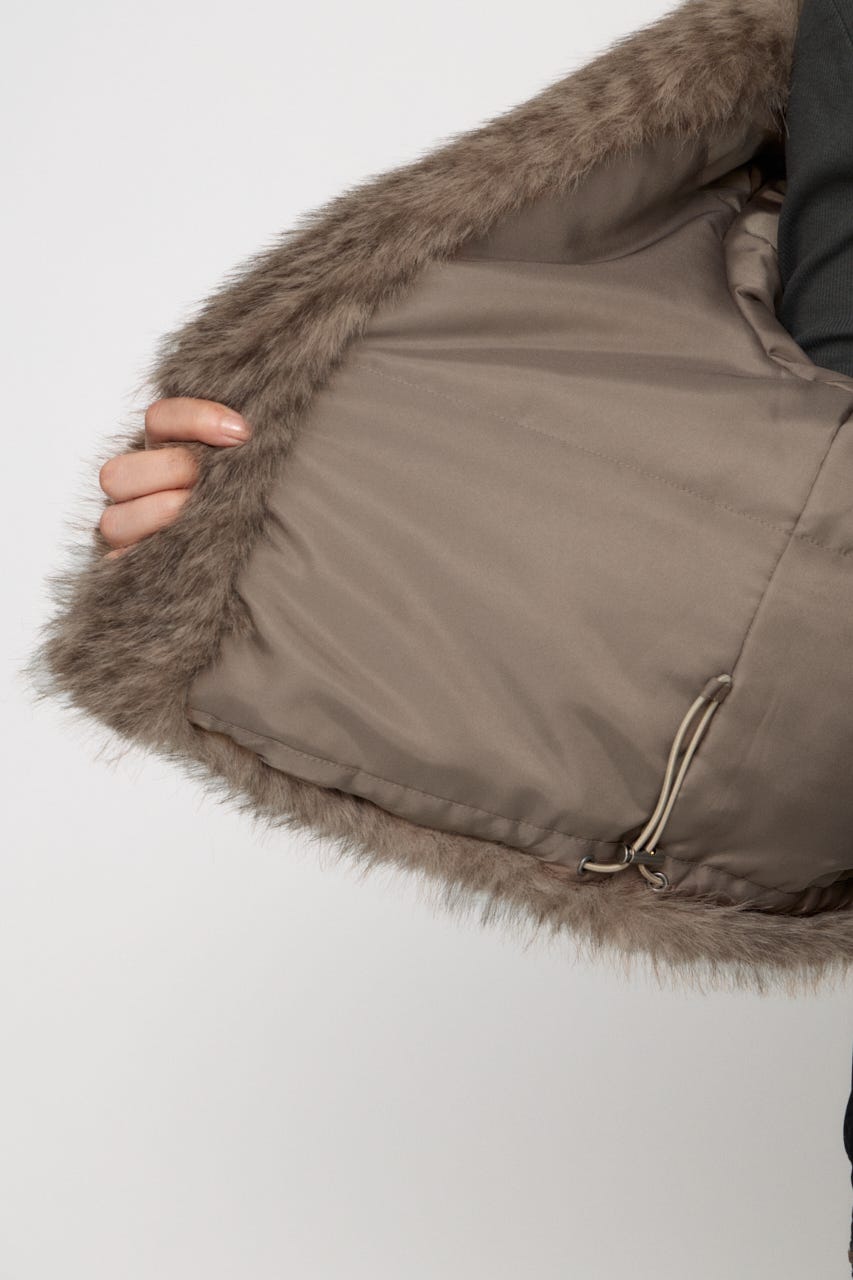STANDARD FAUX FUR ジャケット BEG FREE