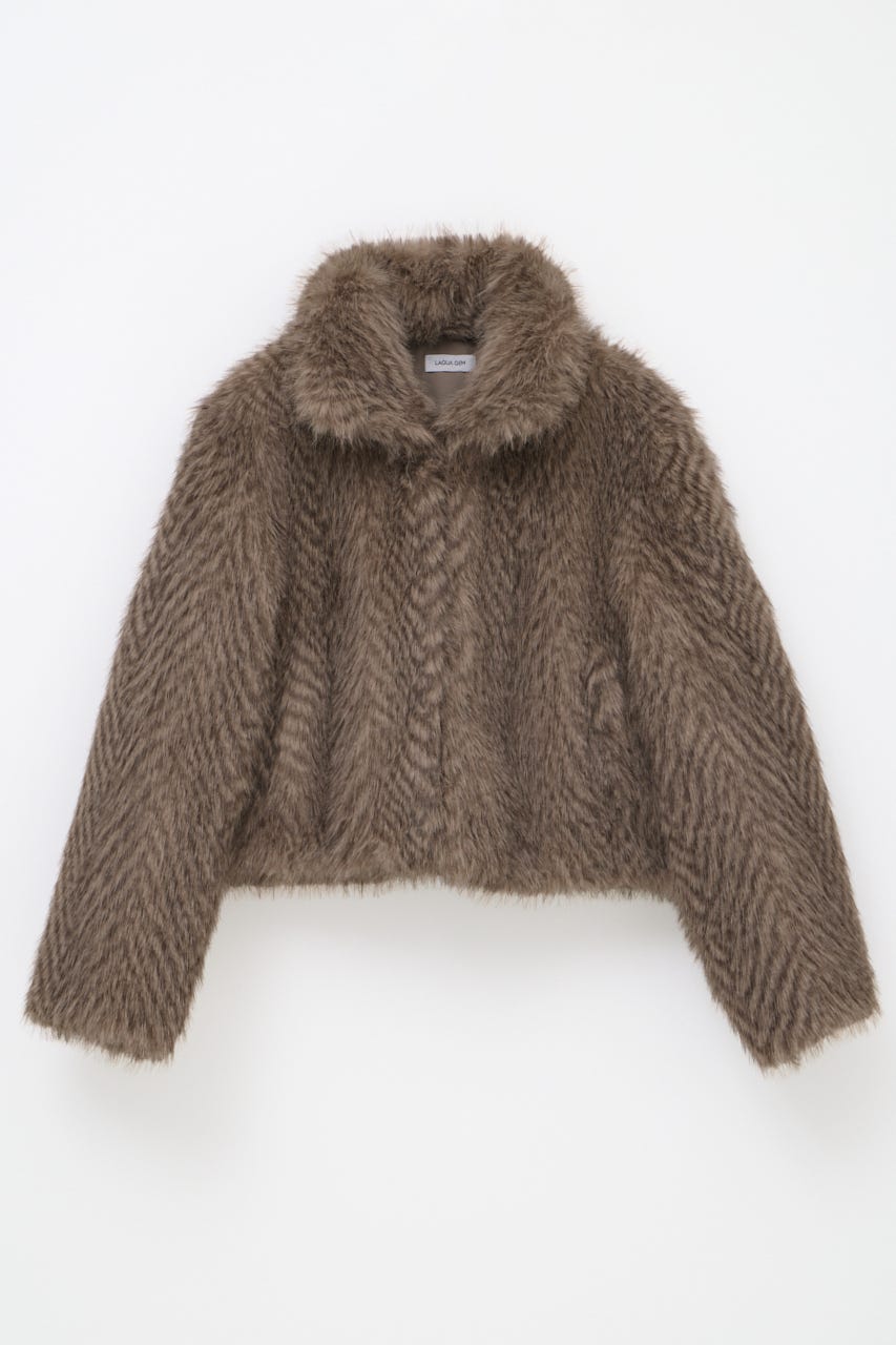 STANDARD FAUX FUR ジャケット BEG FREE