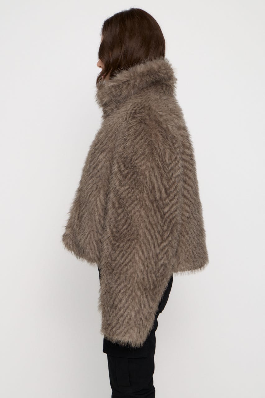STANDARD FAUX FUR ジャケット BEG FREE