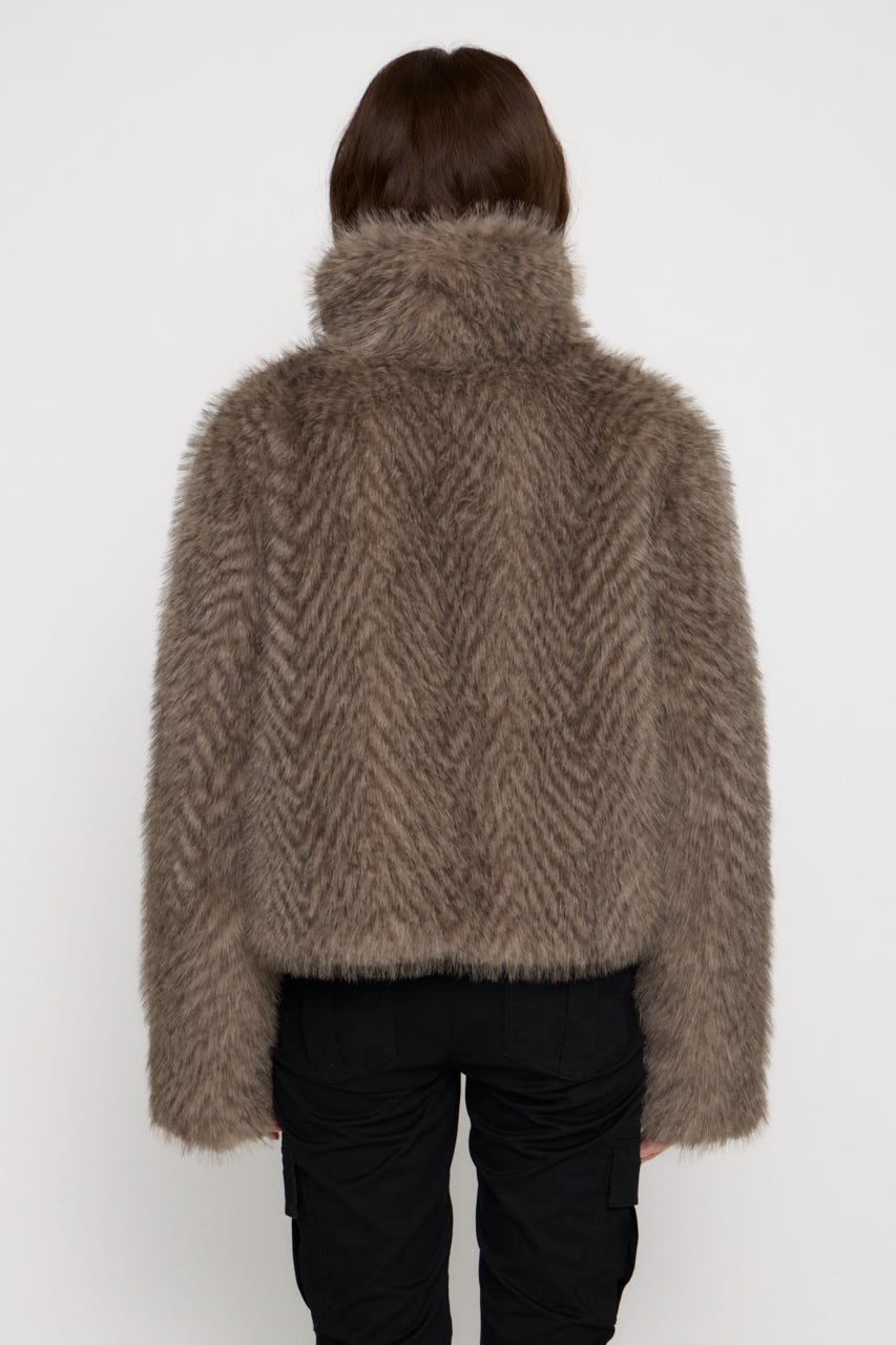 STANDARD FAUX FUR ジャケット BEG FREE