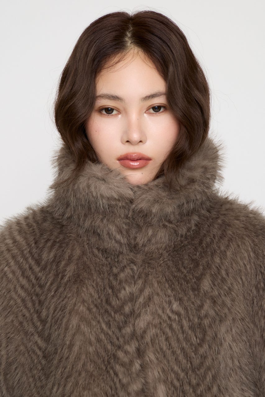 STANDARD FAUX FUR ジャケット BEG FREE