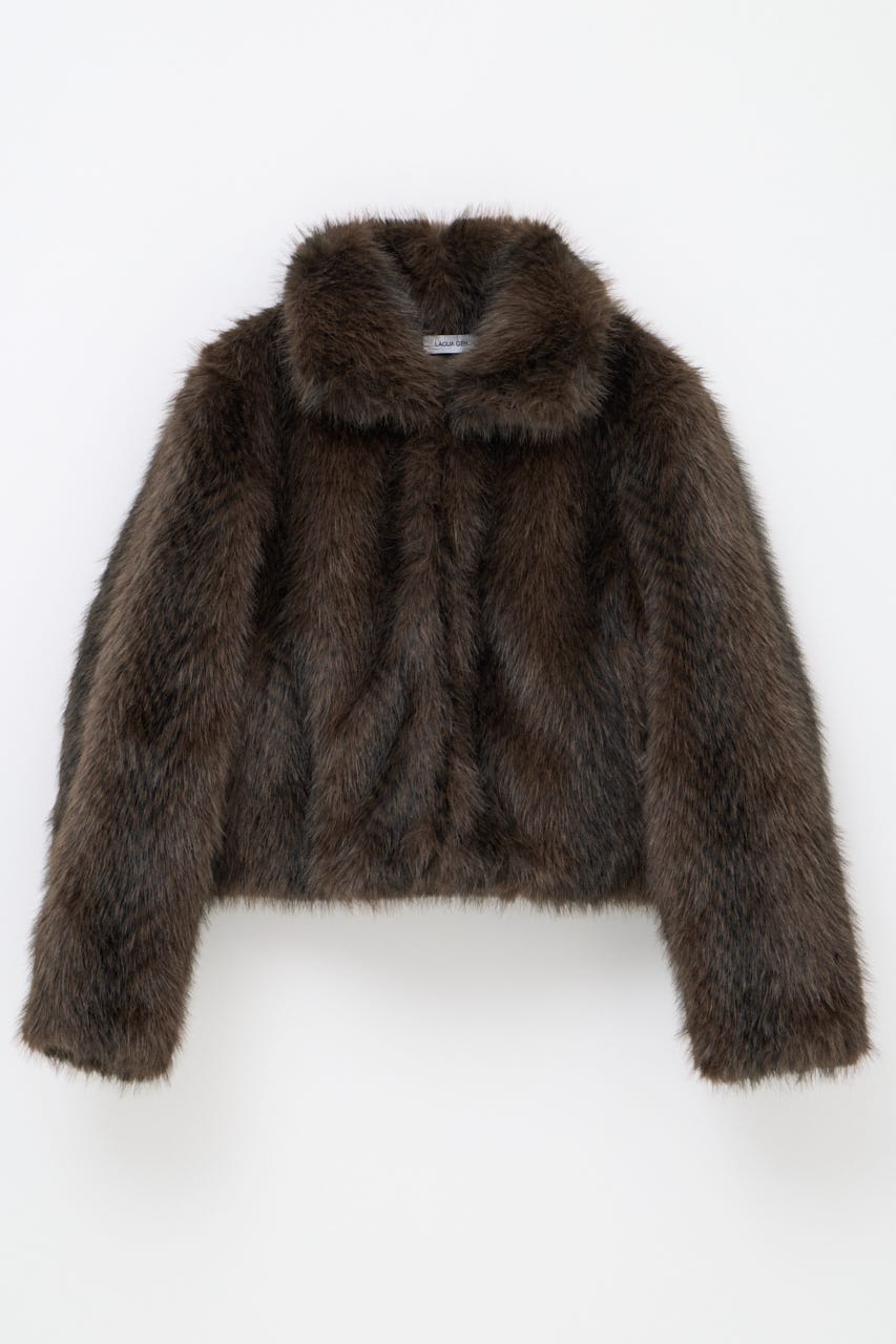 STANDARD FAUX FUR ジャケット BRN FREE