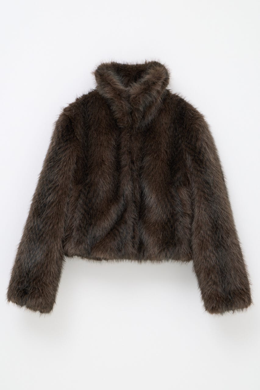 STANDARD FAUX FUR ジャケット BRN FREE