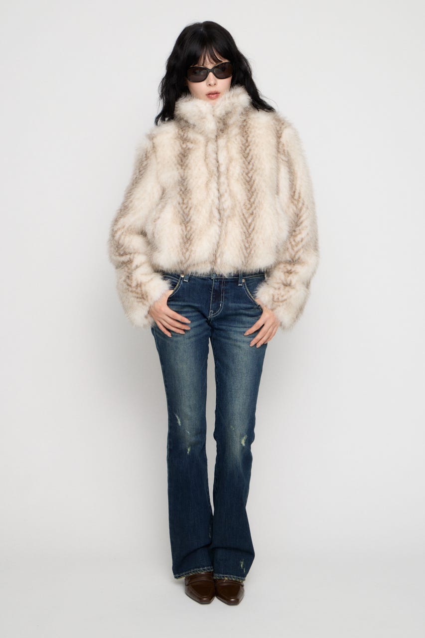 STANDARD FAUX FUR ジャケット IVOY FREE