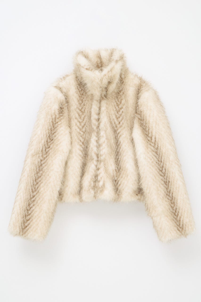 STANDARD FAUX FUR ジャケット IVOY FREE