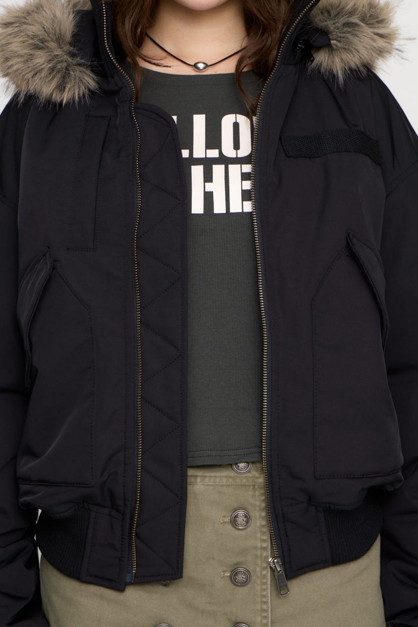 BIG POCKET 2WAY MA-1 BLK FREE
