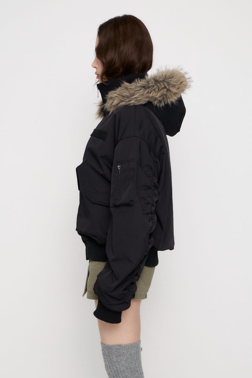 BIG POCKET 2WAY MA-1 BLK FREE