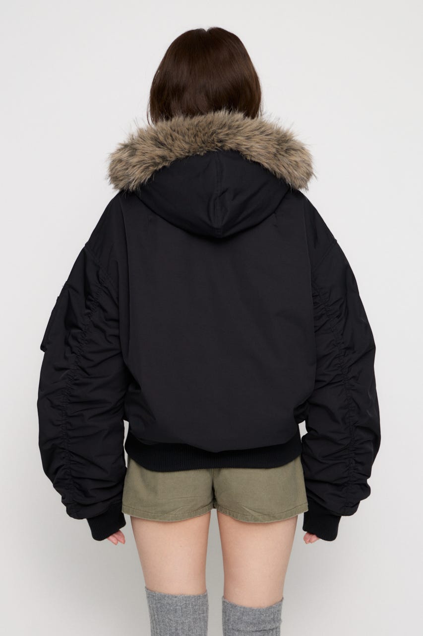 BIG POCKET 2WAY MA-1 BLK FREE