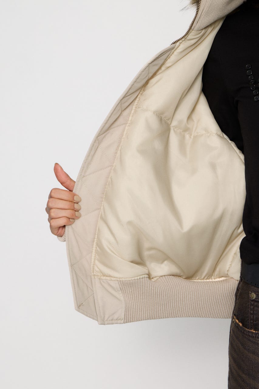 BIG POCKET 2WAY MA-1 IVOY FREE