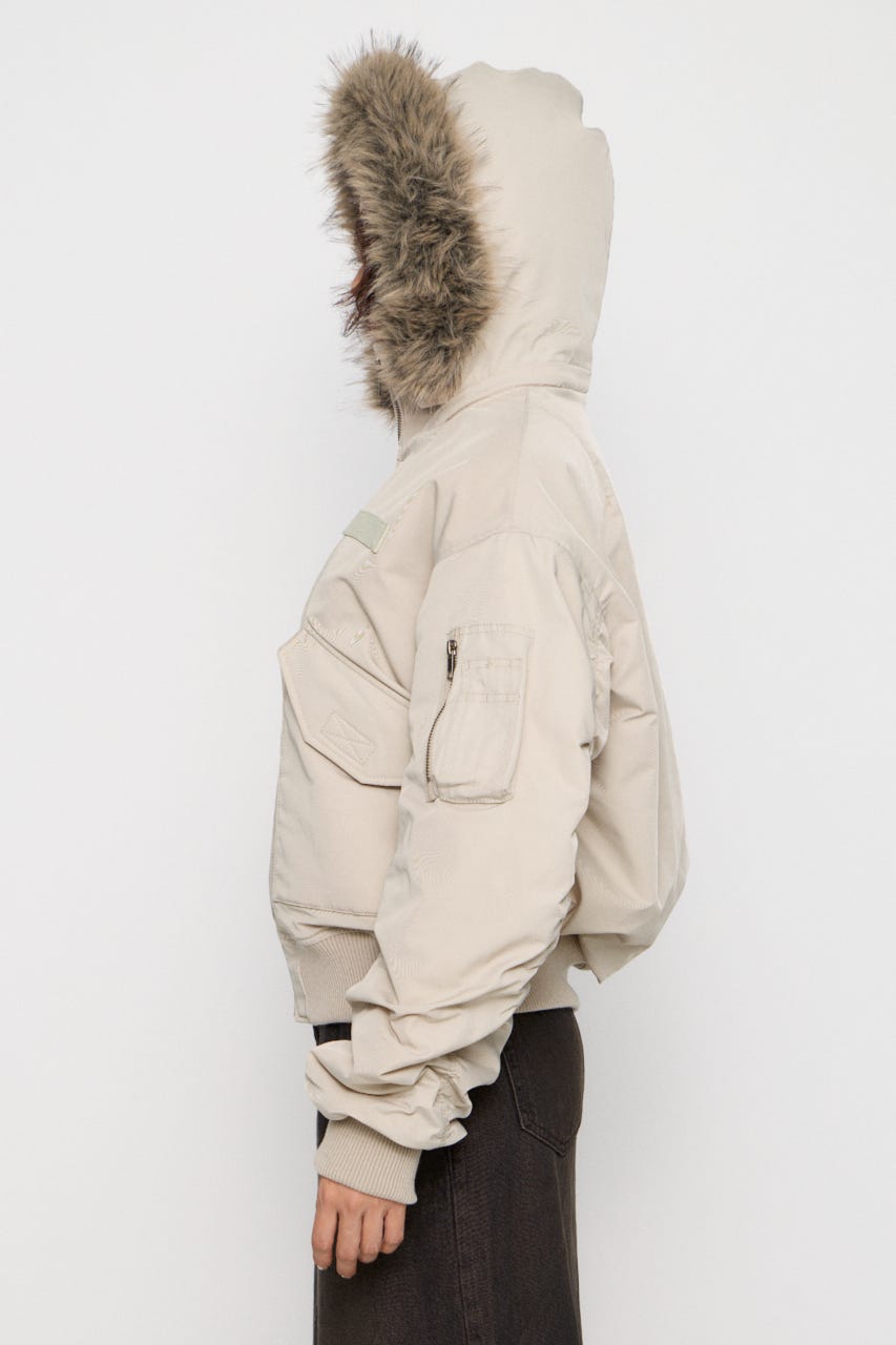 BIG POCKET 2WAY MA-1 IVOY FREE