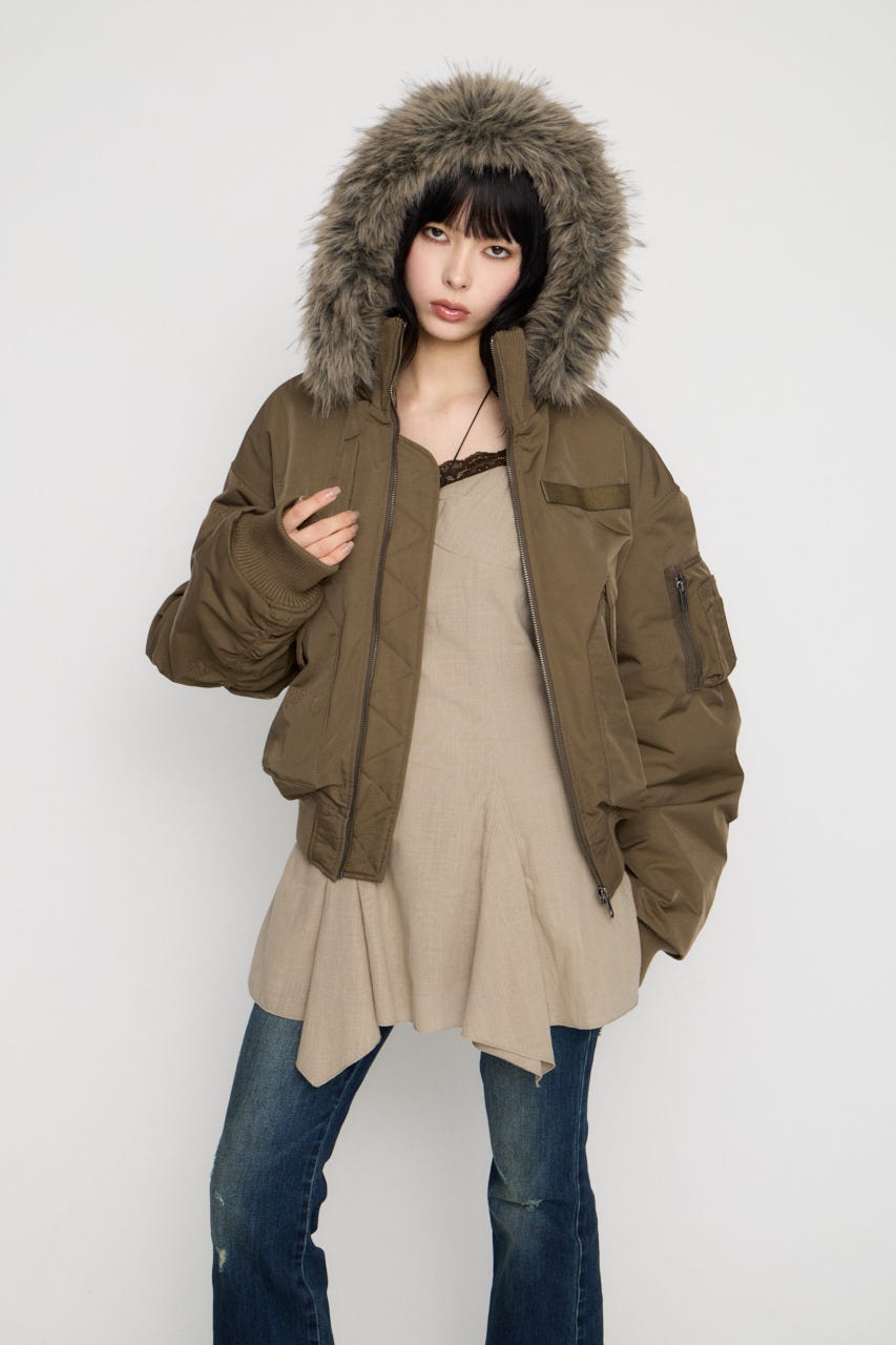 BIG POCKET 2WAY MA-1 KHA FREE