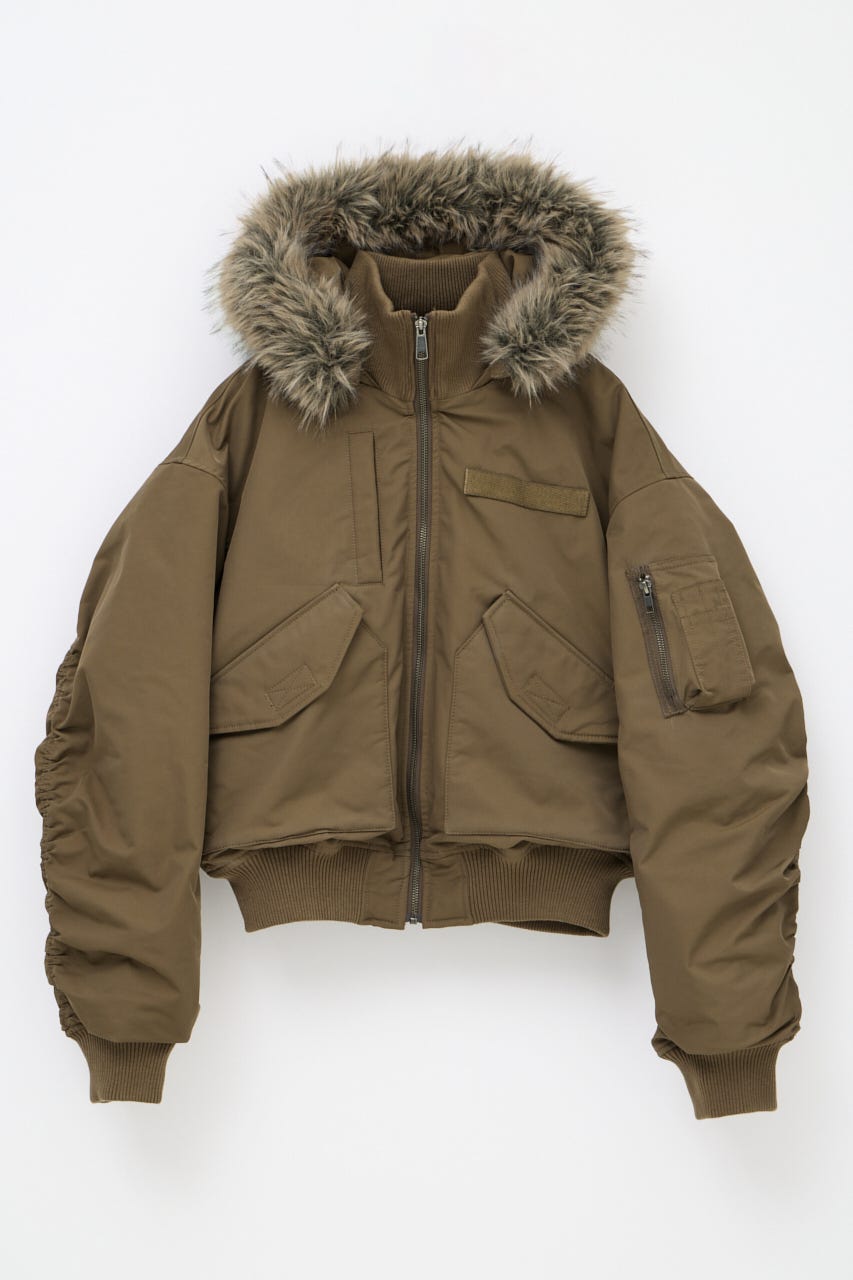LAGUA GEM BIG POCKET COTTON MA-1 ブラウン LAGUA GEM | BIG POCKET 2WAY MA-1 (コート ) |SHEL'TTER WEBSTORE