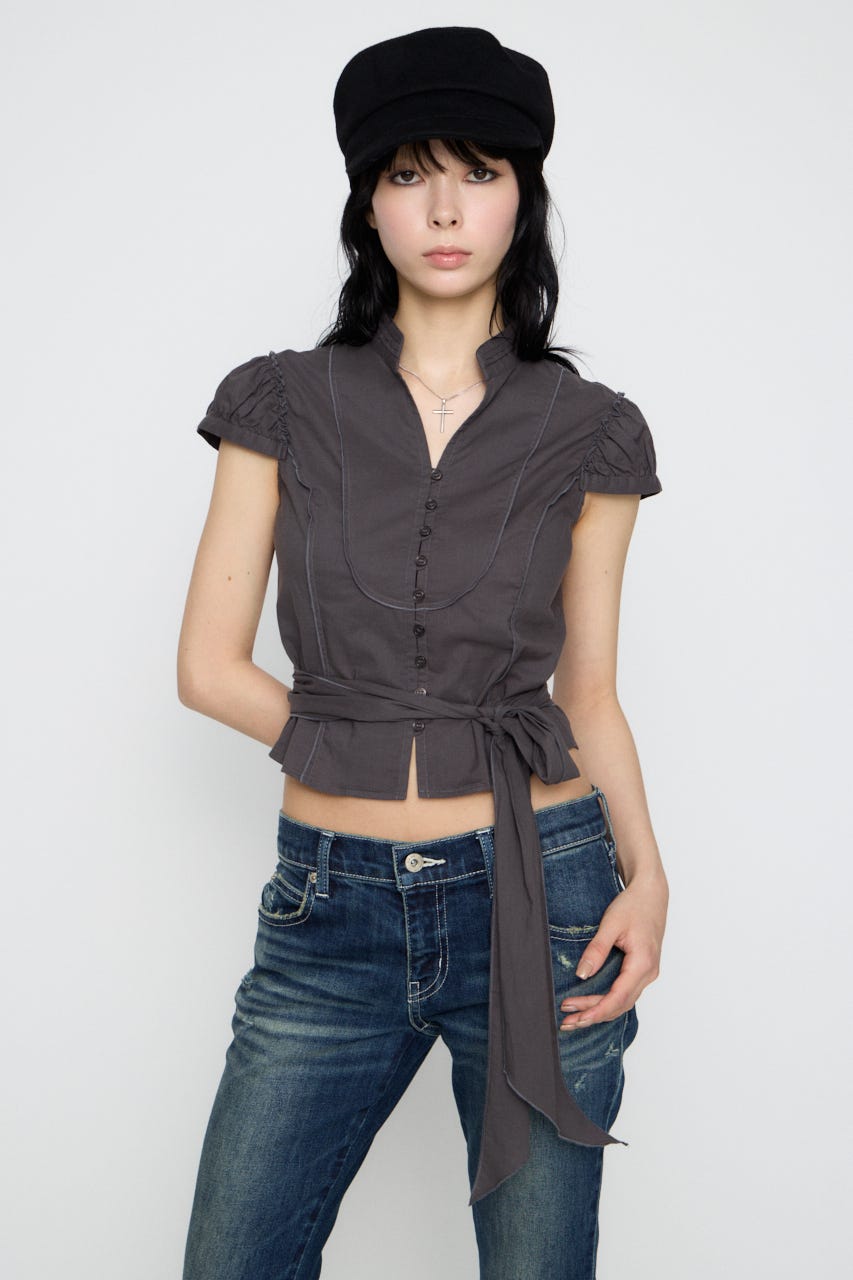 SOFT COTTON ブラウス C.GRY FREE