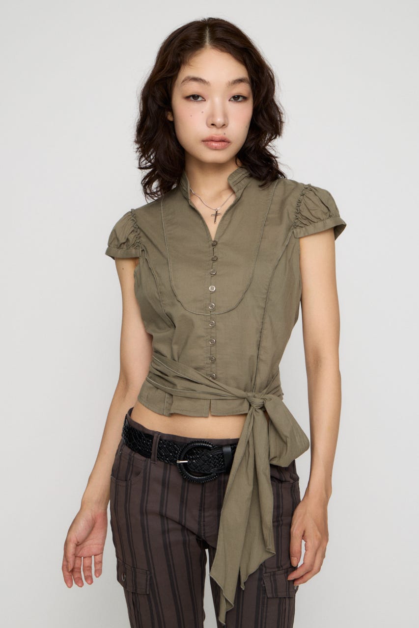SOFT COTTON ブラウス KHA FREE