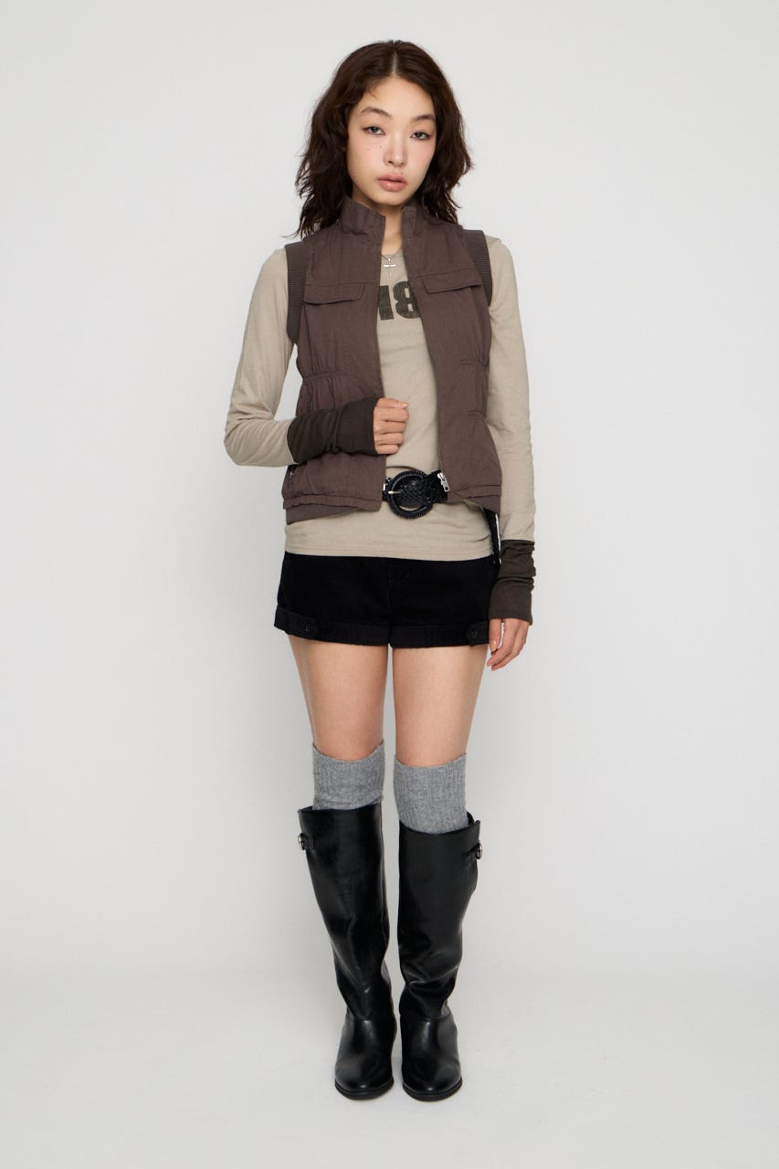 STITCH WASH ベスト C.GRY FREE
