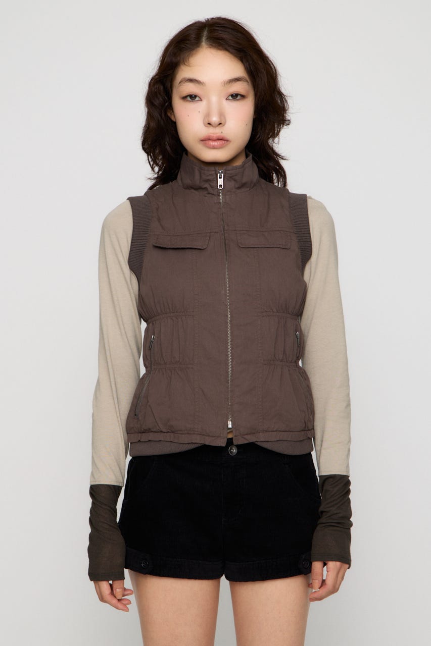 STITCH WASH ベスト C.GRY FREE