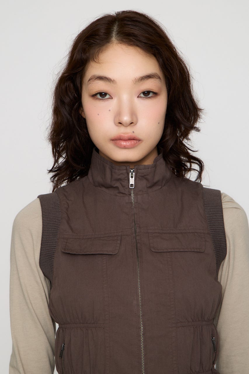 STITCH WASH ベスト C.GRY FREE