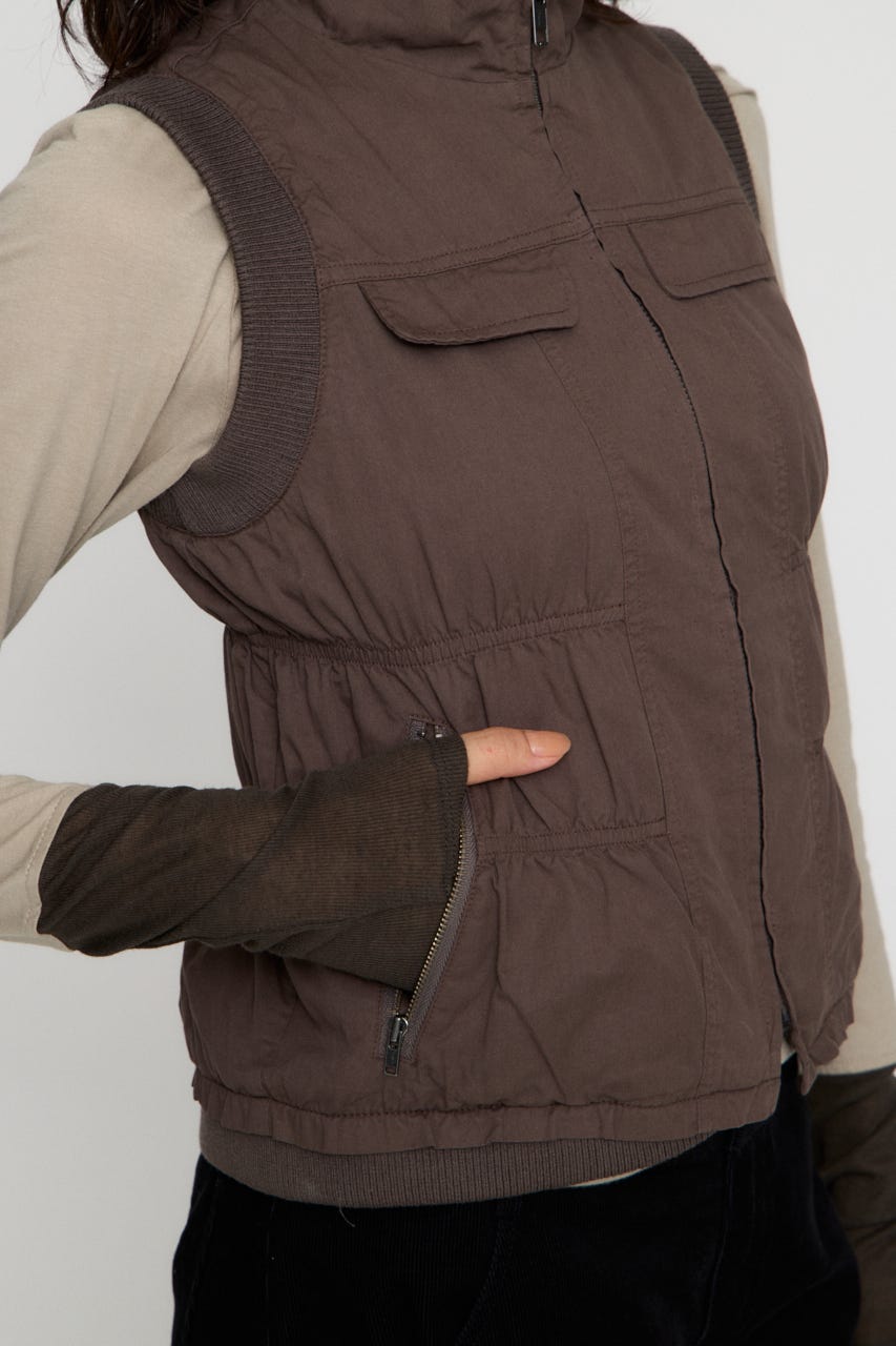 STITCH WASH ベスト C.GRY FREE