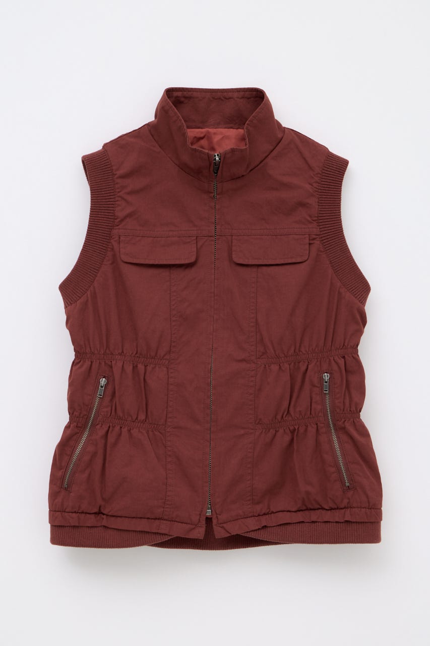 STITCH WASH ベスト D/RED FREE