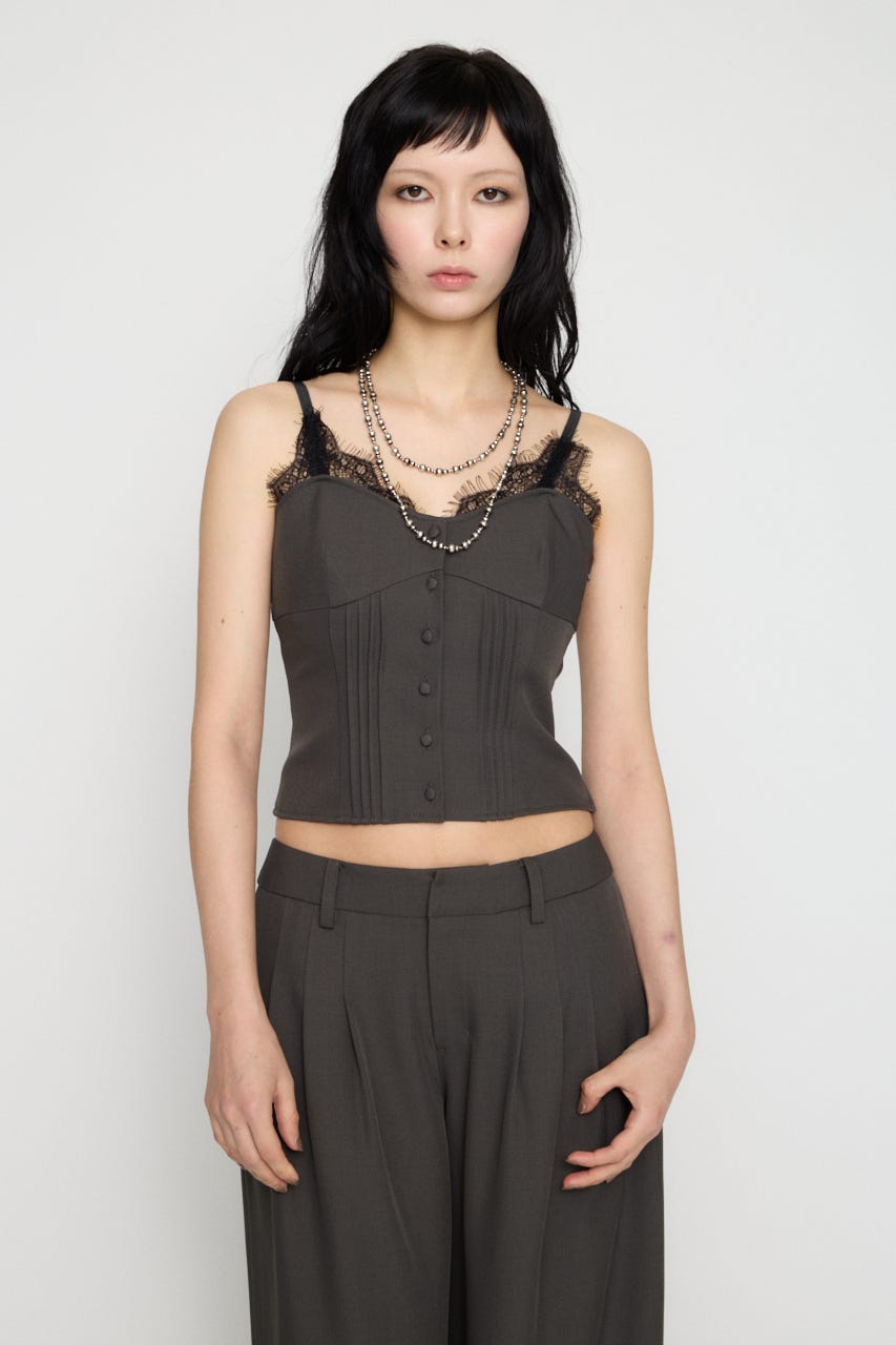 LAGUA GEM | LACE LAYERED ビスチェ (キャミソール ) |SHEL'TTER WEBSTORE