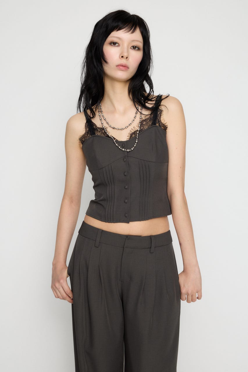 LAGUA GEM | LACE LAYERED ビスチェ (キャミソール ) |SHEL'TTER WEBSTORE