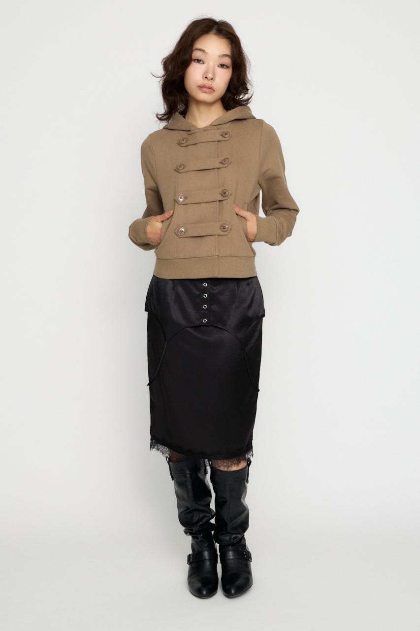 CAMI DOCKING SATIN スカート BLK M
