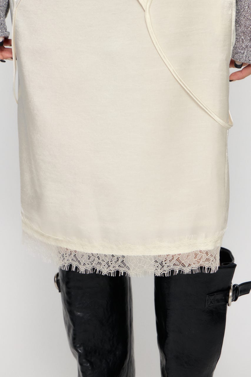 CAMI DOCKING SATIN スカート IVOY M