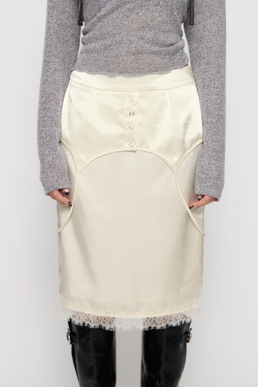 CAMI DOCKING SATIN スカート IVOY M