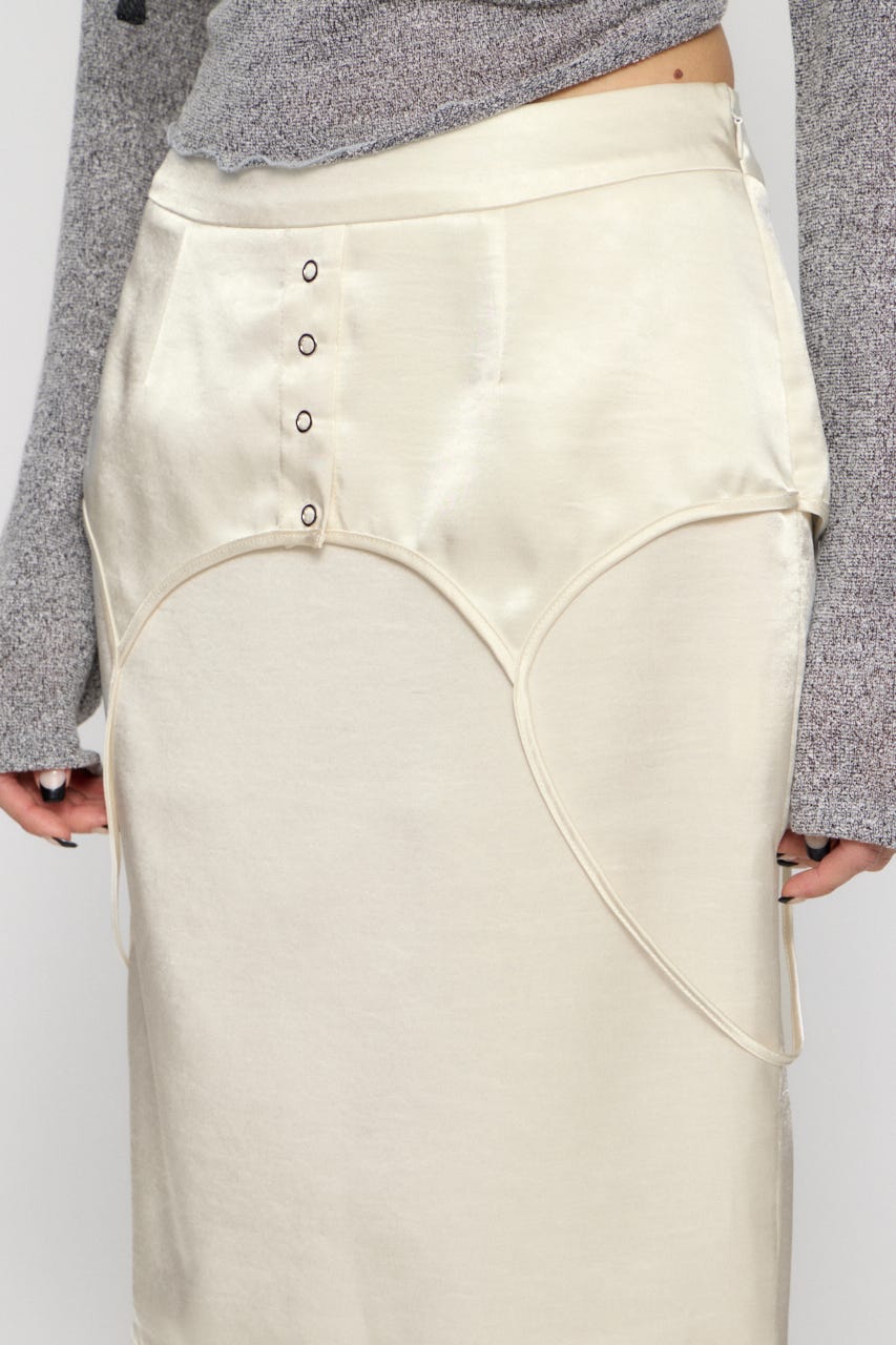 CAMI DOCKING SATIN スカート IVOY M