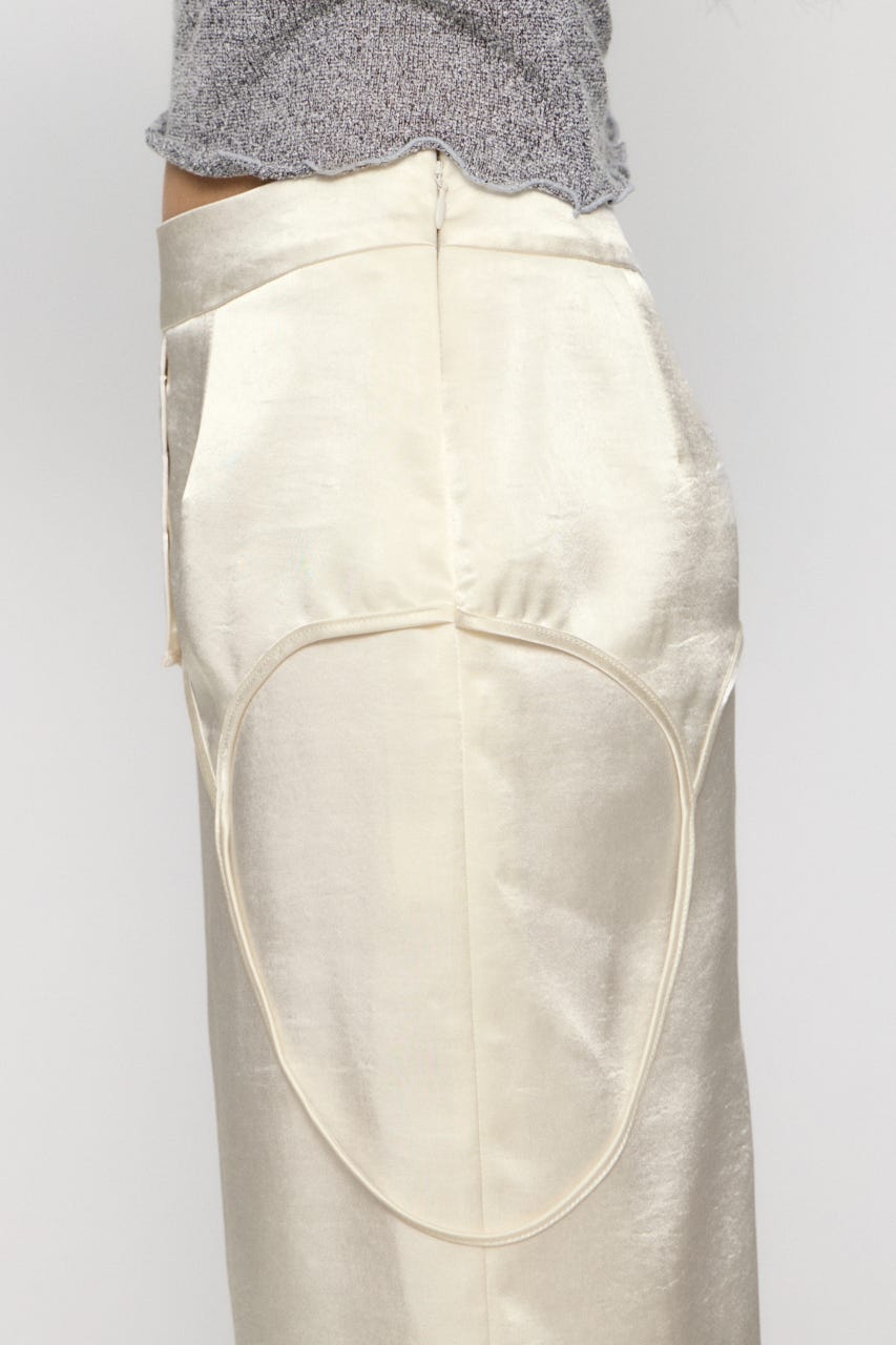 CAMI DOCKING SATIN スカート IVOY M
