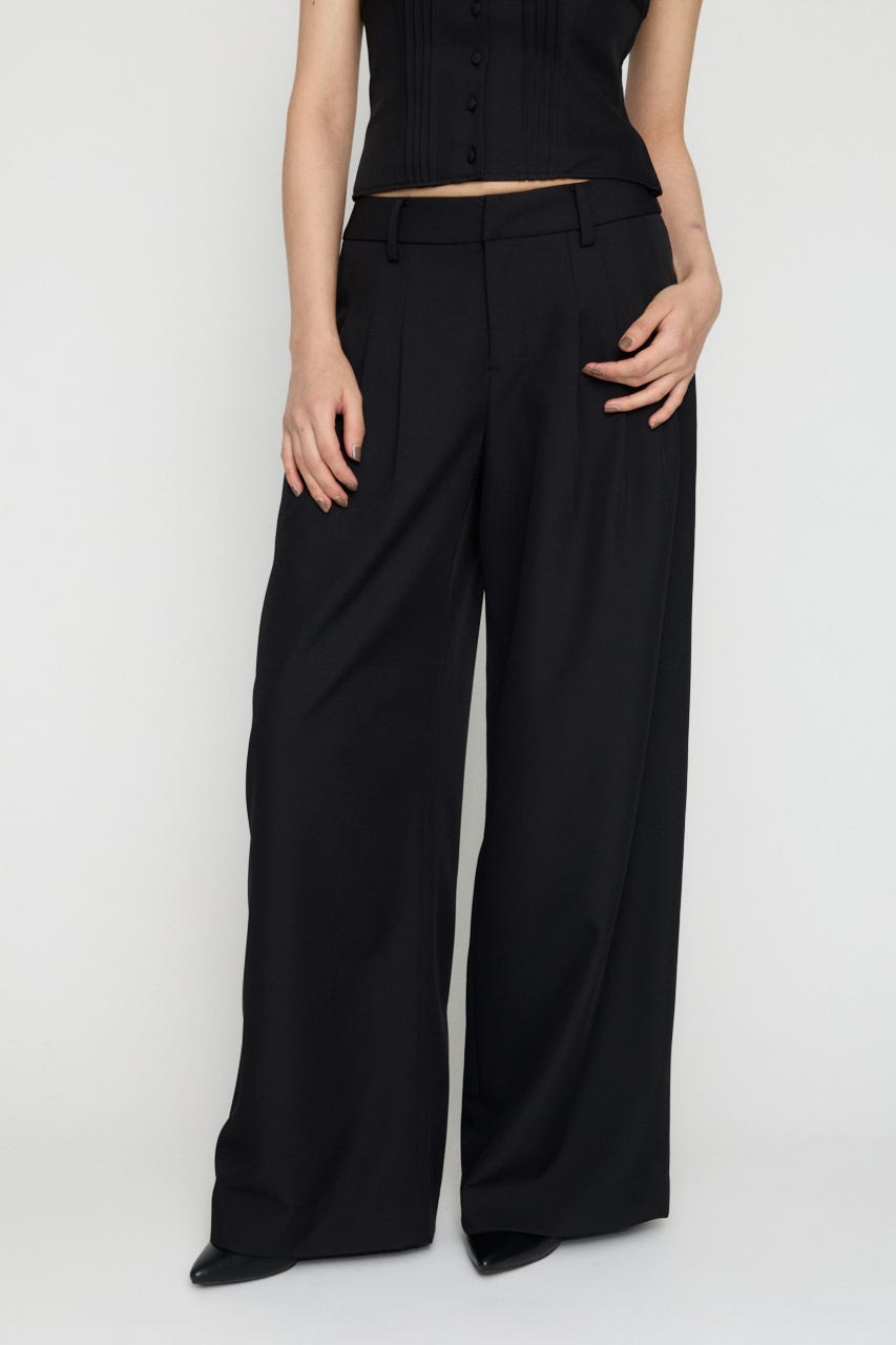 BASIC WIDE スラックス BLK XS