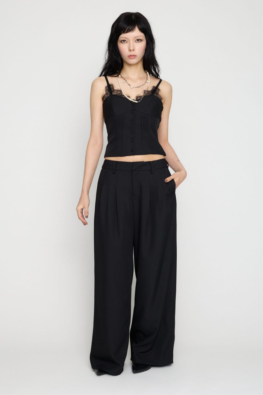 BASIC WIDE スラックス BLK XS