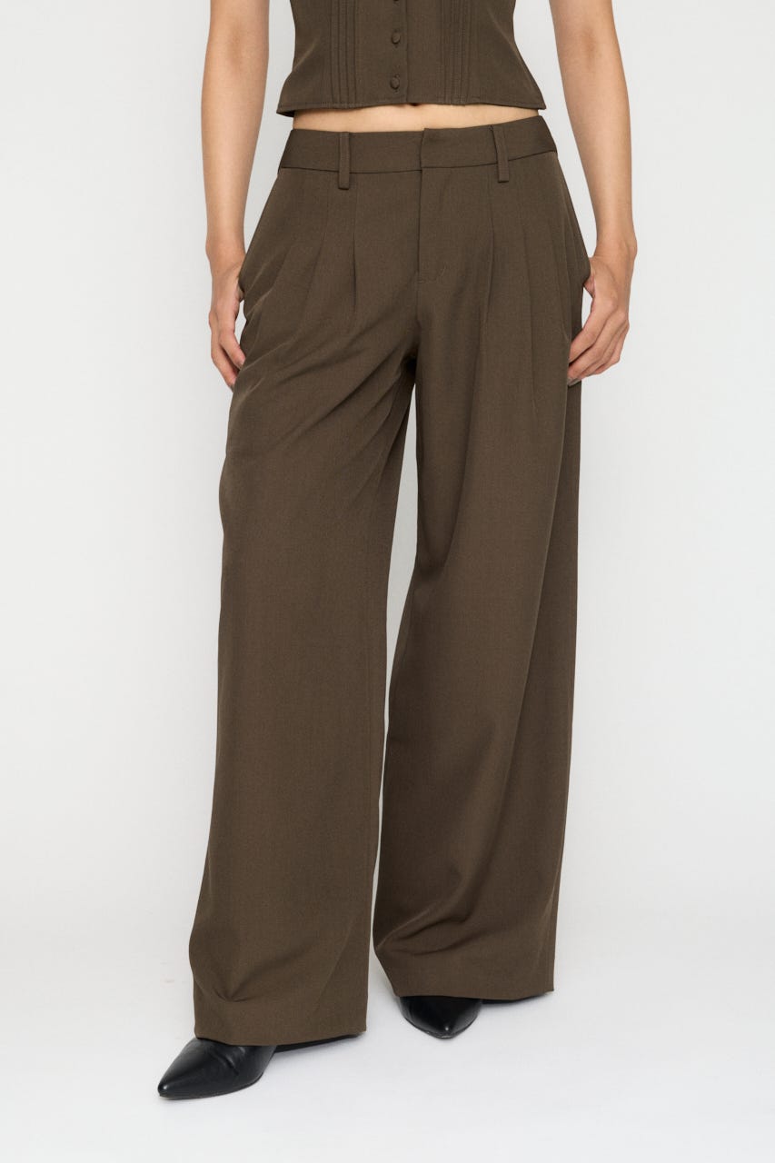 BASIC WIDE スラックス BRN XS