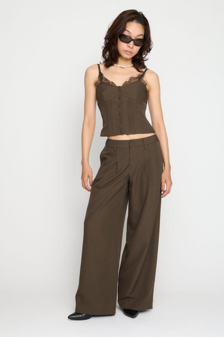 BASIC WIDE スラックス BRN XS