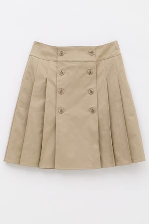 DOUBLE BUTTON PLEATS スカート