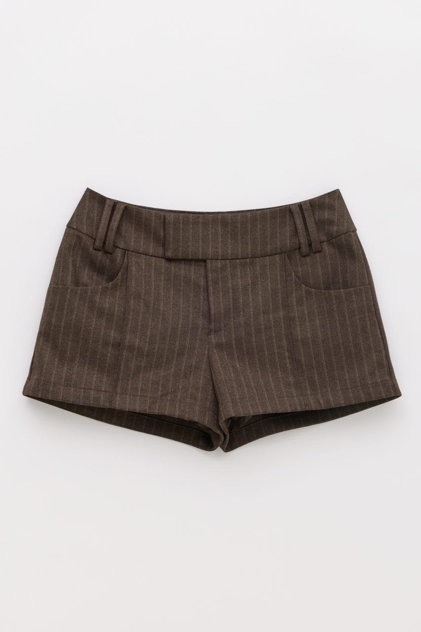 STRIPE ショートパンツ BRN XS