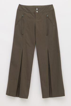 TUCK WIDE FLARE パンツ