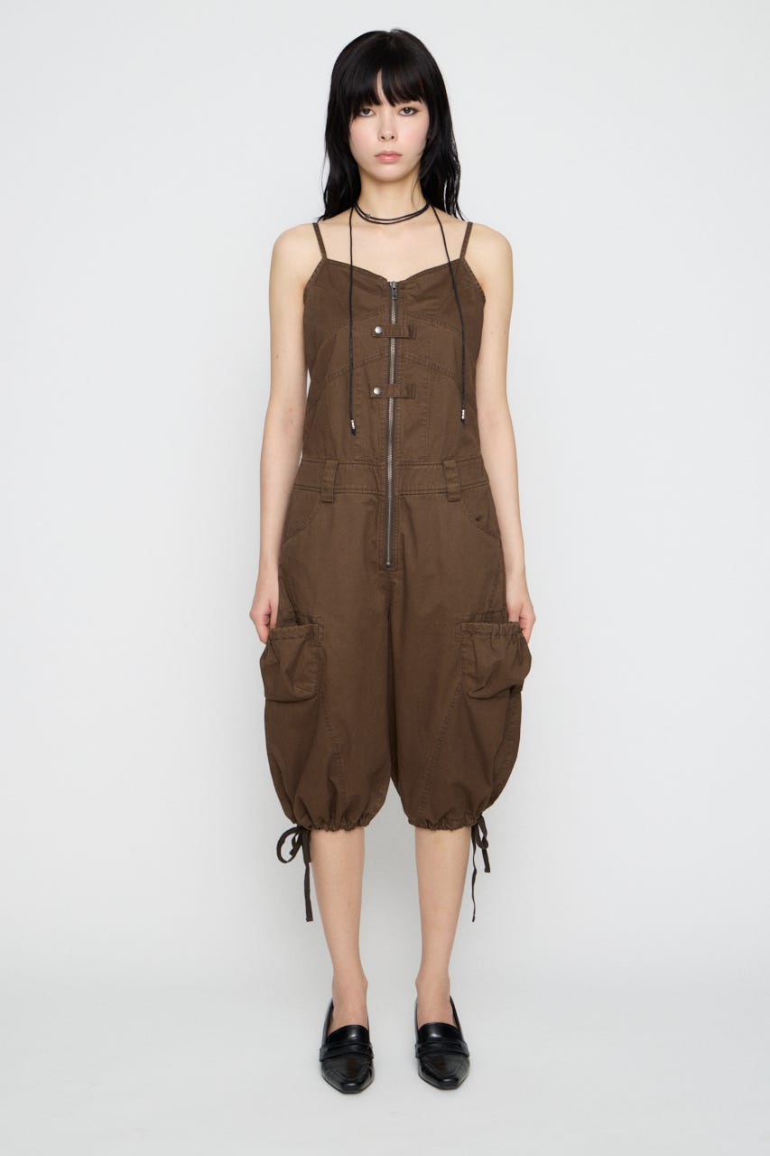 MILITARY CAMI オールインワン BRN S