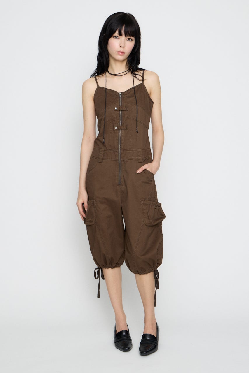 MILITARY CAMI オールインワン BRN S