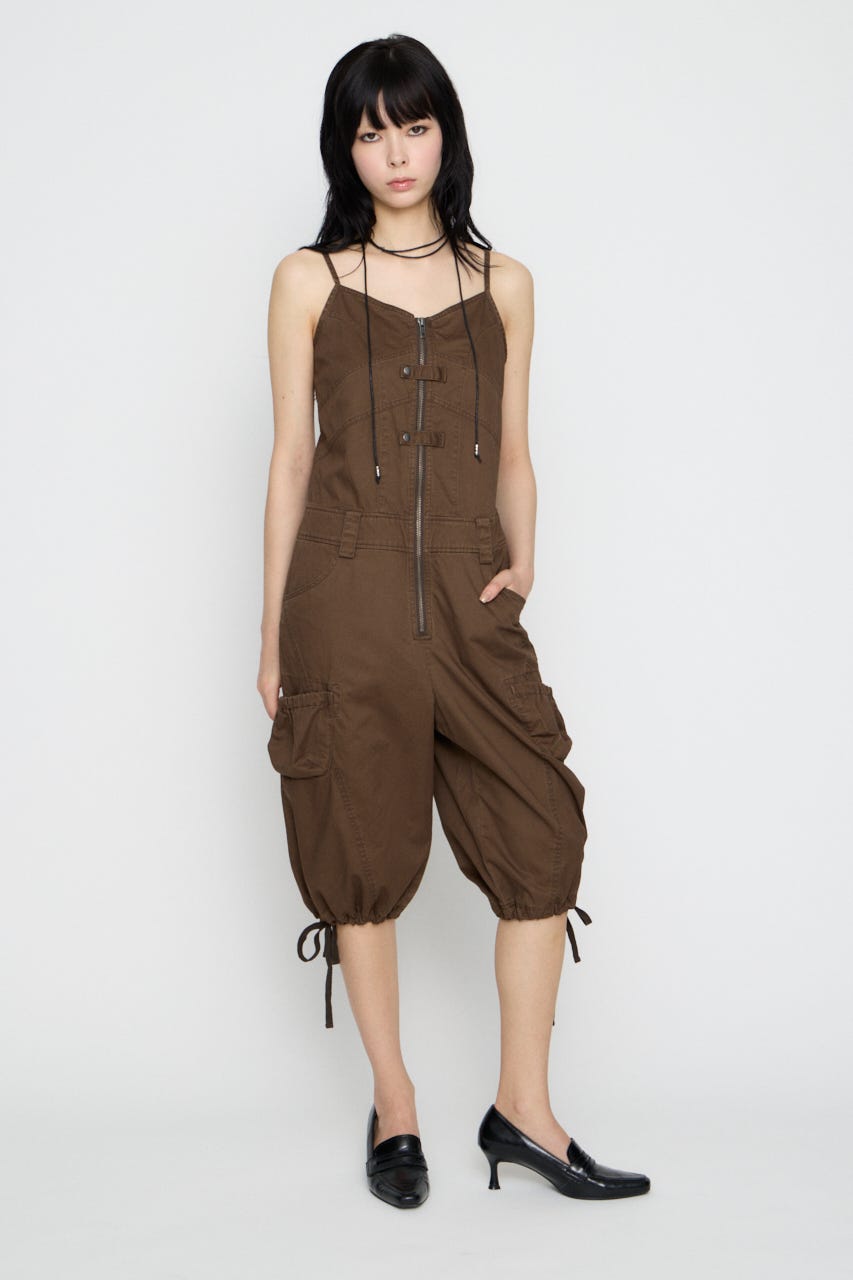 MILITARY CAMI オールインワン BRN S