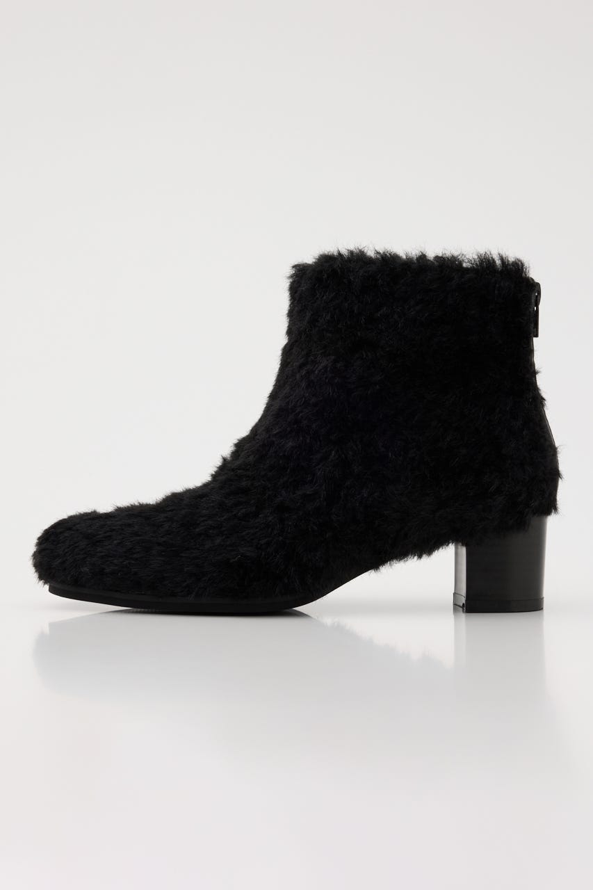 FAUX FUR SHORT ブーツ BLK L