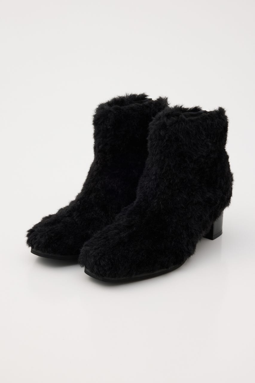 FAUX FUR SHORT ブーツ BLK L