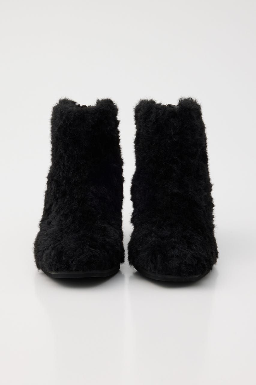 FAUX FUR SHORT ブーツ BLK L