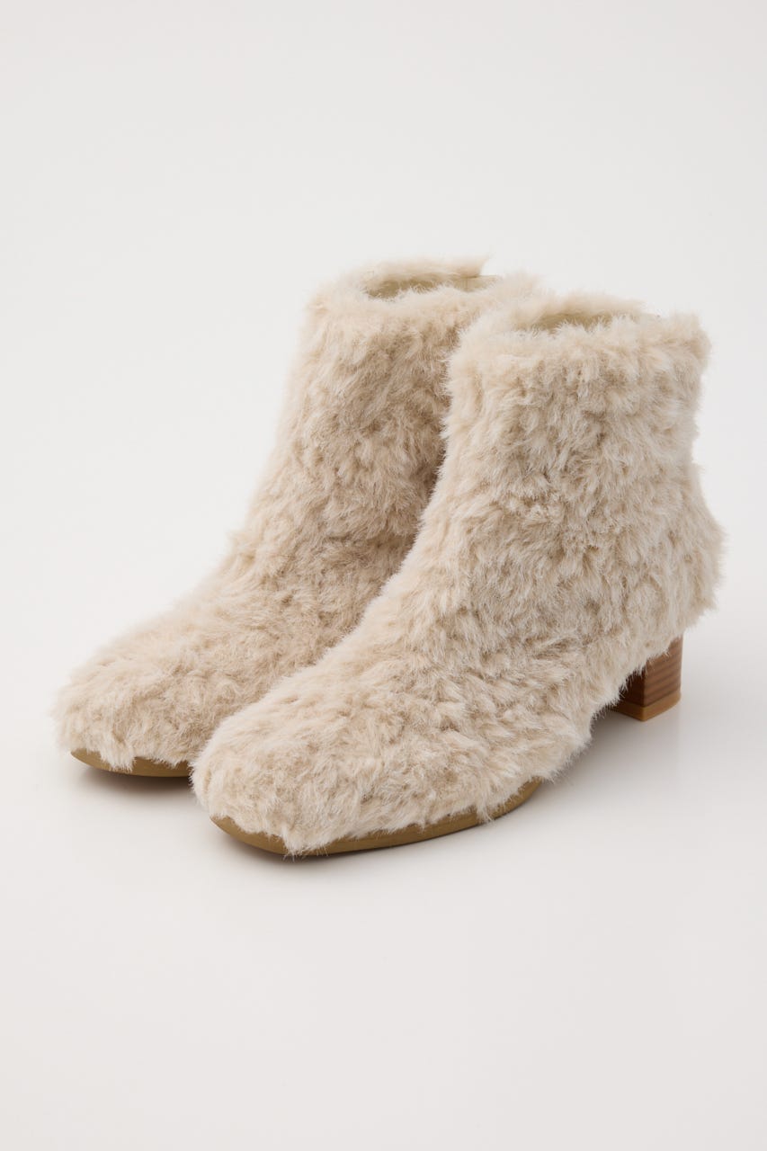 FAUX FUR SHORT ブーツ IVOY L