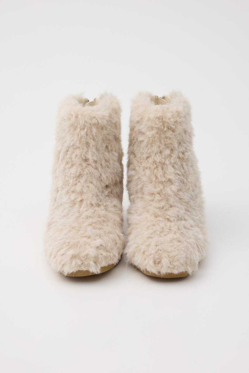 FAUX FUR SHORT ブーツ IVOY L
