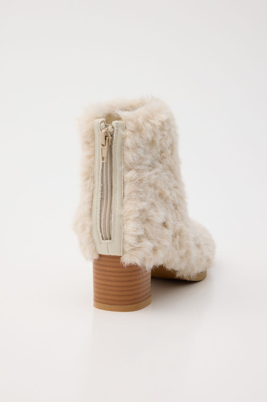 FAUX FUR SHORT ブーツ IVOY L